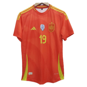 Lamine Yamal Spain home jersey product number 19 printed front