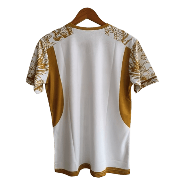 Real Madrid 2024-25 gold dragon special jersey back