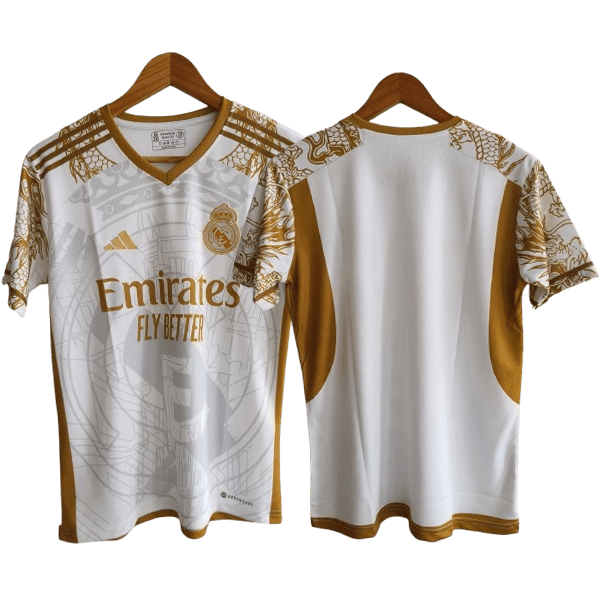 Gold real madrid jersey online