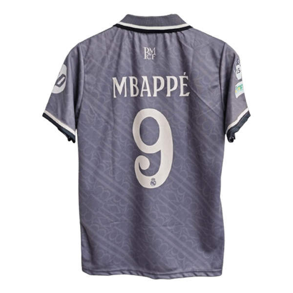 Real Madrid 2024-25 Mbappé third jersey product number 9 printed