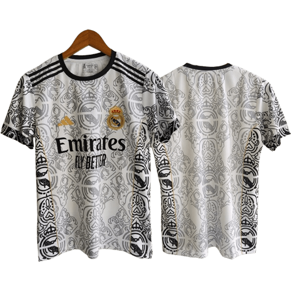 Real Madrid 2024 25 white Dragon Jersey Cyberried Store