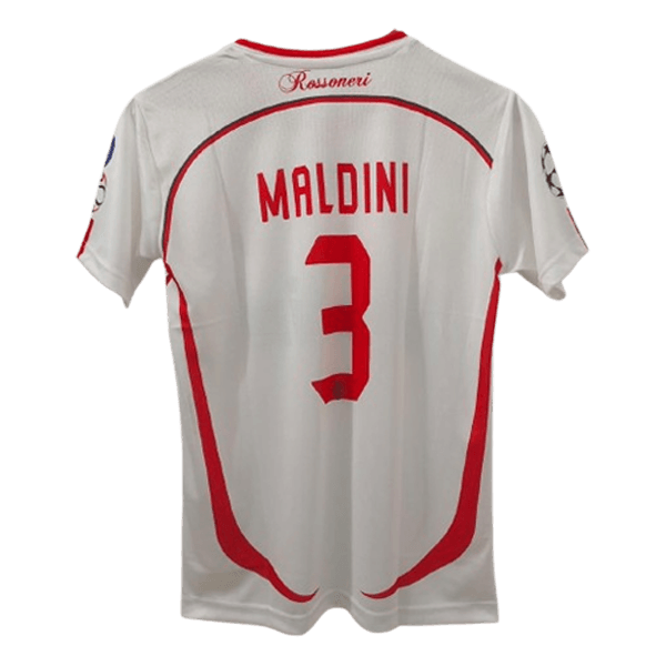 Maldini 2006-07 AC Milan away half sleeve jersey product number 3 printed