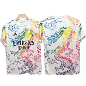 Real Madrid 2024-25 white rainbow dragon jersey product