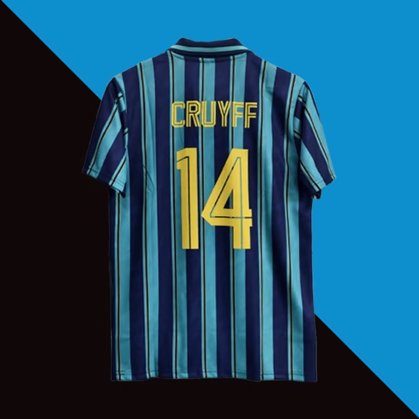 Ajax 1993-94 Cruyff away jersey product back number 14 printed