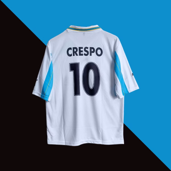 Lazio 2000-01 crespo away five sleeve jersey product number 10 printed