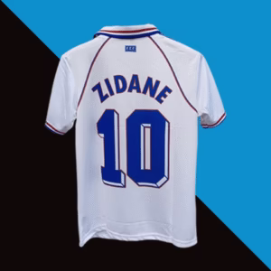 Zidane, 1998 France world cup away jersey product number 10 printed