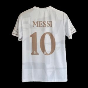 Messi Argentina White-Gold Special Jersey