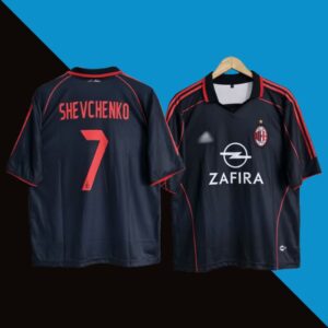 Ac Milan 2005-06 Shevchenko Third Five Sleeve Jersey