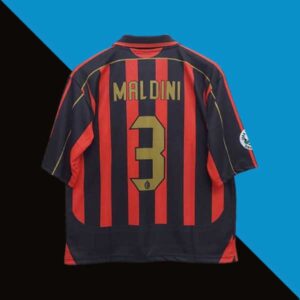 Ac milan 2006-07 Maldini home Five Sleeve Jersey