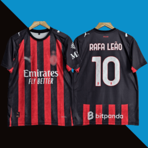 Ac milan 2025-26 rafa leao home jersey product cyberried