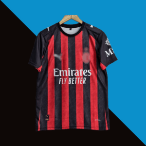 Ac milan 2025-26 rafa leao home jersey product cyberried number 10