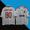 Ronaldinho Ac Milan 2007-08 Away Five Sleeve Jersey - M