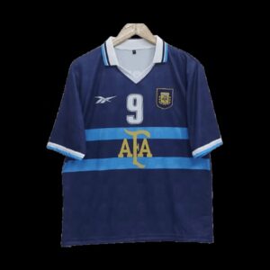 Argentina Batistuta 1996 Away Five Sleeve Jersey | Retro Collection