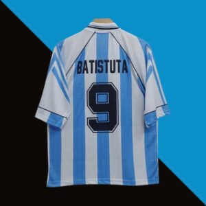 Argentina Batistuta 1996 Home Five Sleeve Jersey | Retro Collection