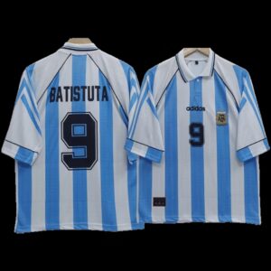 Argentina Batistuta 1996 Home Five Sleeve Jersey | Retro Collection