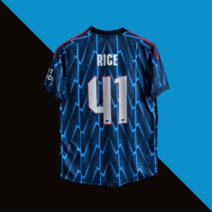 Declan Rice 2025-26 Away Jersey cyberried product number 41 printed