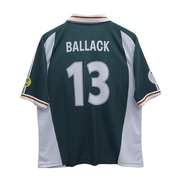 Ballack 2000 Germany Away Five Sleeve Jersey - Image 2