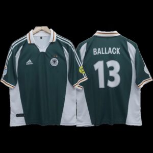 Ballack 2000 Germany Away Five Sleeve Jersey