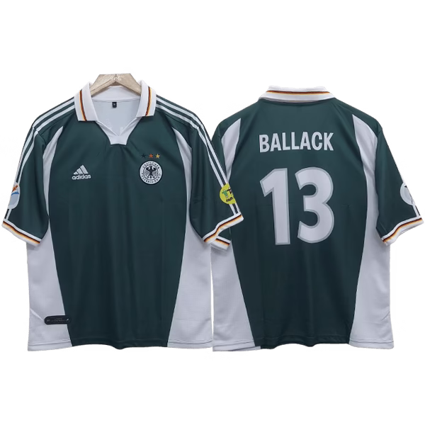 Ballack 2000 Germany Away Five Sleeve Jersey