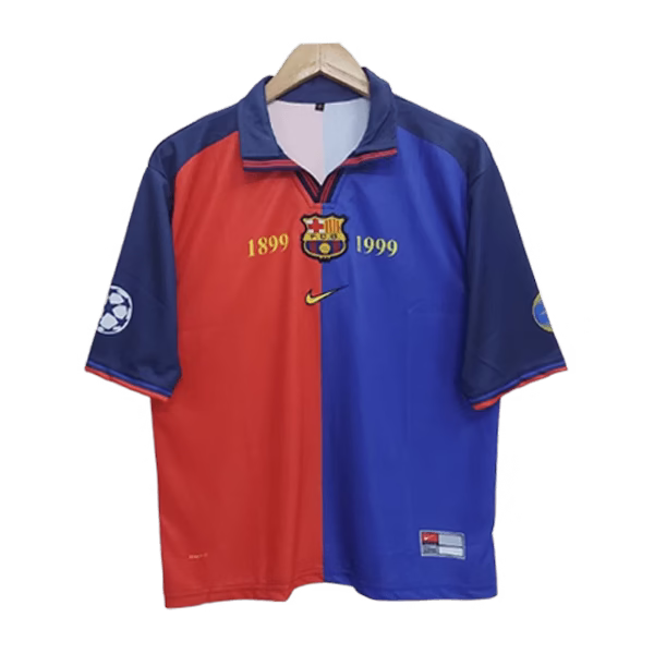 Puyol Barcelona 1899-1999 Home Five Sleeve Jersey - Image 3