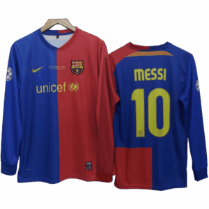 Messi Barcelona 2008-09 UCL Final Full sleeve Jersey