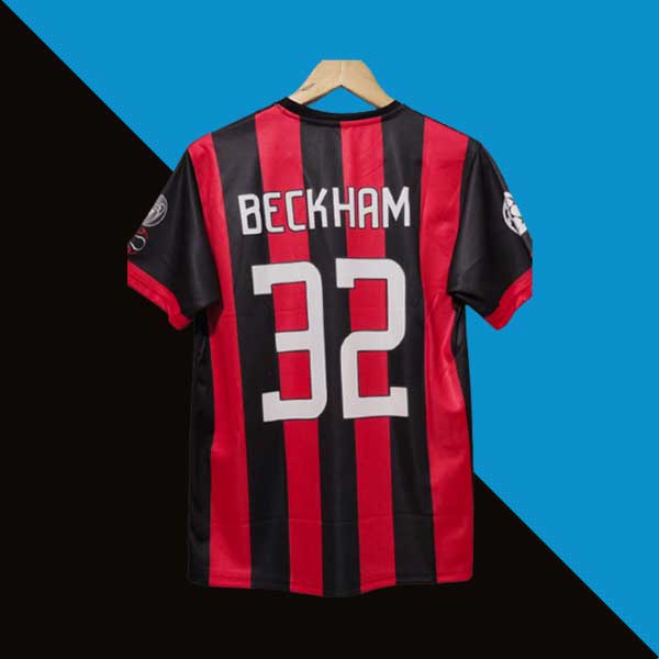 David beckham Ac milan 2008-09 Home jersey | Retro Collection
