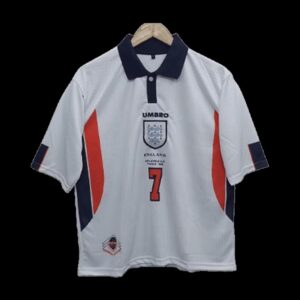 Beckham England 1998 World cup Five Sleeve Jersey