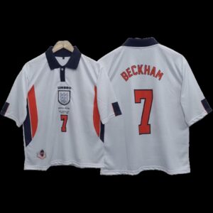 Beckham England 1998 World cup Five Sleeve Jersey