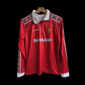 M.United David Beckham 1998-99 Home Full sleeve Jersey