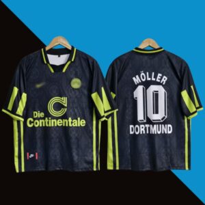 Borussia Dortmund Moller 1996-97 Away Five sleeve Jersey