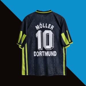 Borussia Dortmund Moller 1996-97 Away Five sleeve Jersey