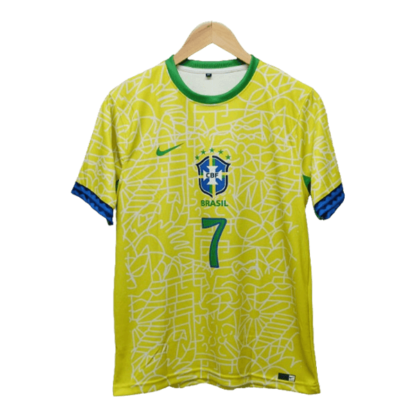Vinícius Júnior Brazil Copa America home jersey - Image 2
