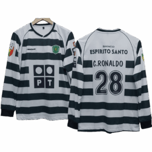 2001-03 Sporting Lisbon Cristiano ronaldo Full Sleeve Jersey | Retro Collection