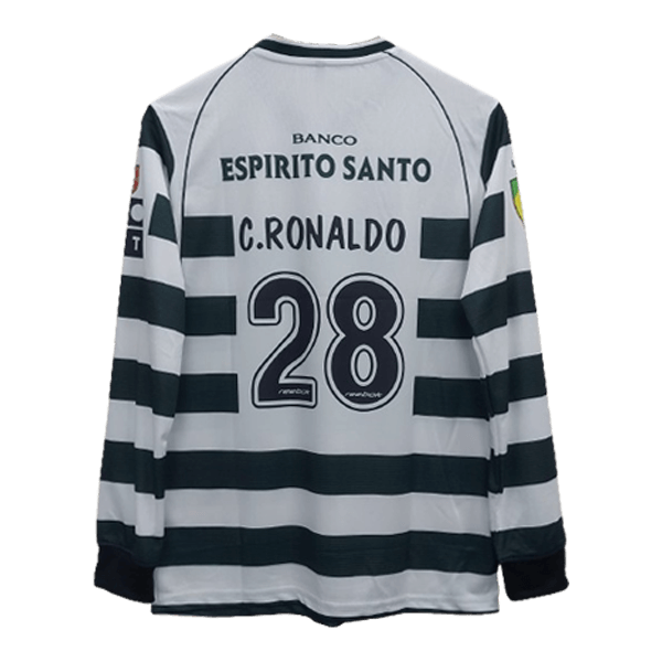 2001-03 Sporting Lisbon Cristiano ronaldo Full Sleeve Jersey | Retro Collection - Image 3