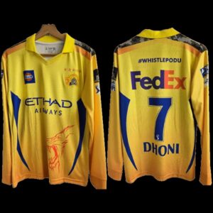 Chennai Super Kings 2025 Ms Dhoni Full Sleeve Jersey