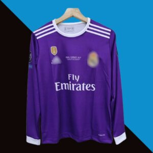Real madrid CR7 2016-17 Purple Full sleeve Jersey | Embroidery