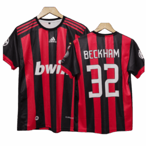 David beckham Ac milan 2008-09 Home jersey | Retro Collection
