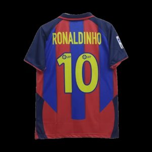 Barcelona Ronaldinho 2003-04 Home Jersey