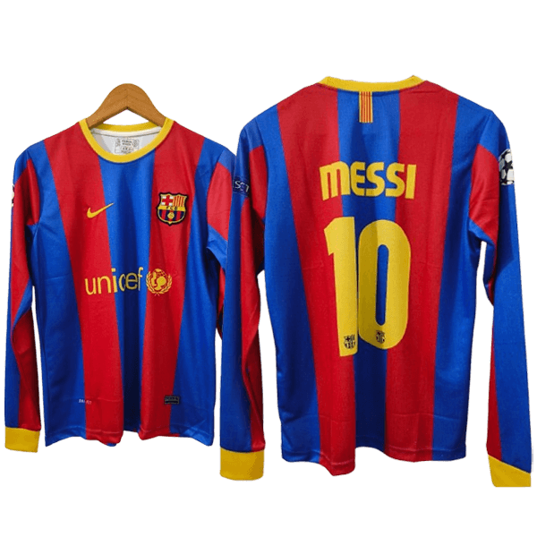 Messi Barcelona 2010-11 Home Full Sleeve Jersey