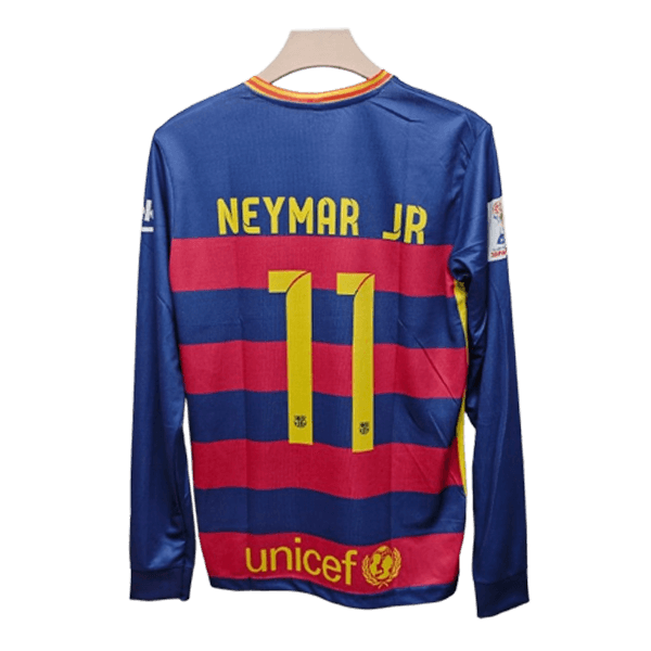 Neymar Barcelona 2015-16 Home Full Sleeve Jersey | Retro collection - Image 2