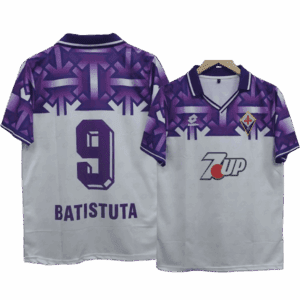 Fiorentina Batistuta 1992-93 Away Five sleeve Jersey | Retro Jersey