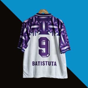 Fiorentina Batistuta 1992-93 Away Five sleeve Jersey | Retro Jersey