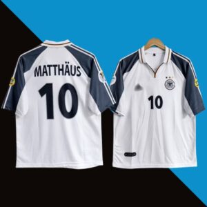 Matthaus 2000 Germany Home Five Sleeve Jersey