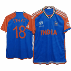 India 2024 T20 World cup Virat Kohli Jersey