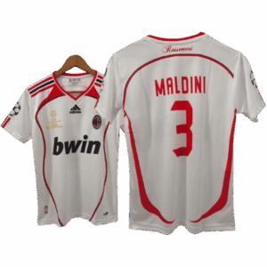 Maldini Ac Milan 2006-07 Away Half Sleeve Jersey