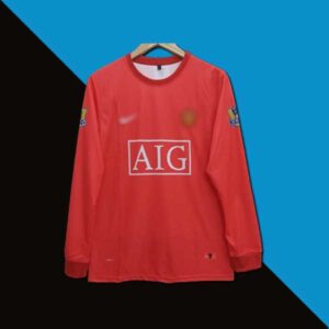 Manchester united Cristiano Ronaldo 2007- 08 Home Full sleeve Jersey | Retro Collection