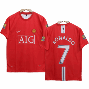 Manchester united C.Ronaldo 2007- 08 home Half Sleeve Jersey