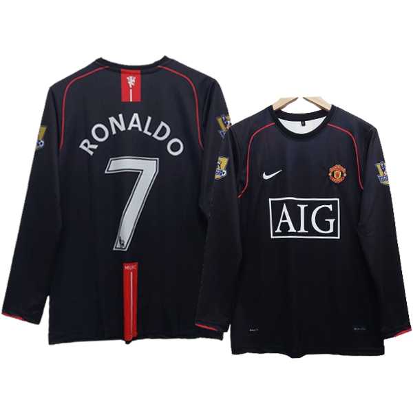 Manchester united C.Ronaldo 2007- 08 Away Full sleeve Jersey