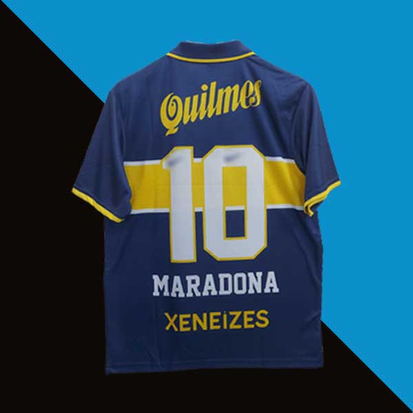 Maradona boca juniors 1997-98 home jersey cyberried product back print 10