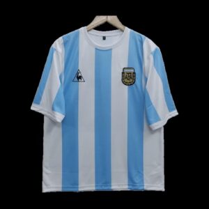 Maradona 1986 Argentina Home Five Sleeve Jersey